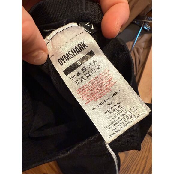 Gymshark black biker spandex shorts size Small - Picture 3 of 3